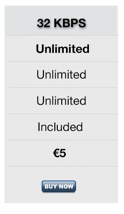 shoutcast hosting 32kbps